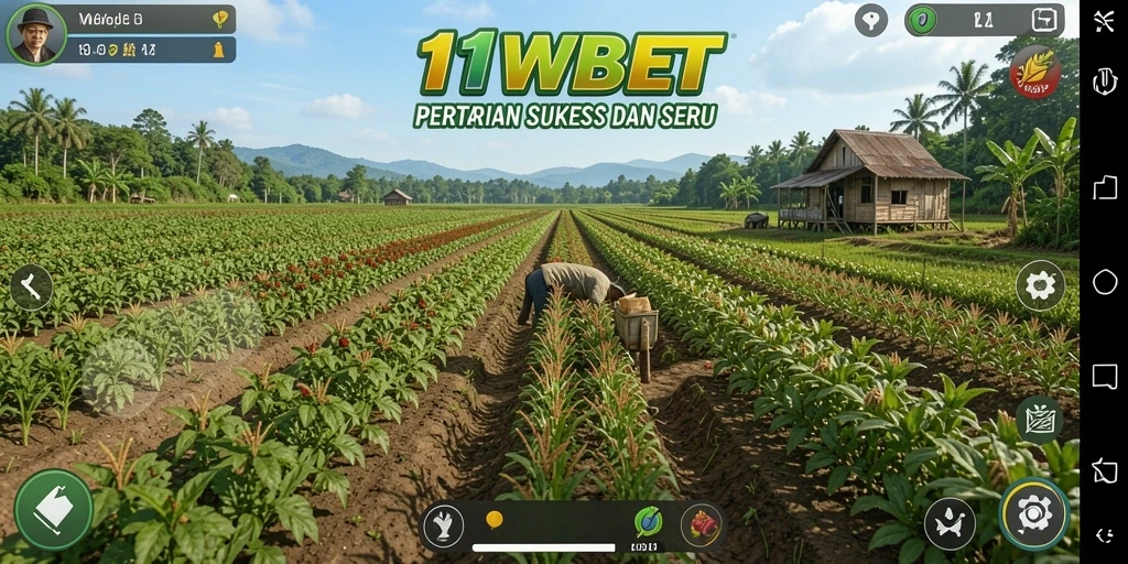 Tampilan gameplay pertanian yang menarik dan interaktif di 11WBET.