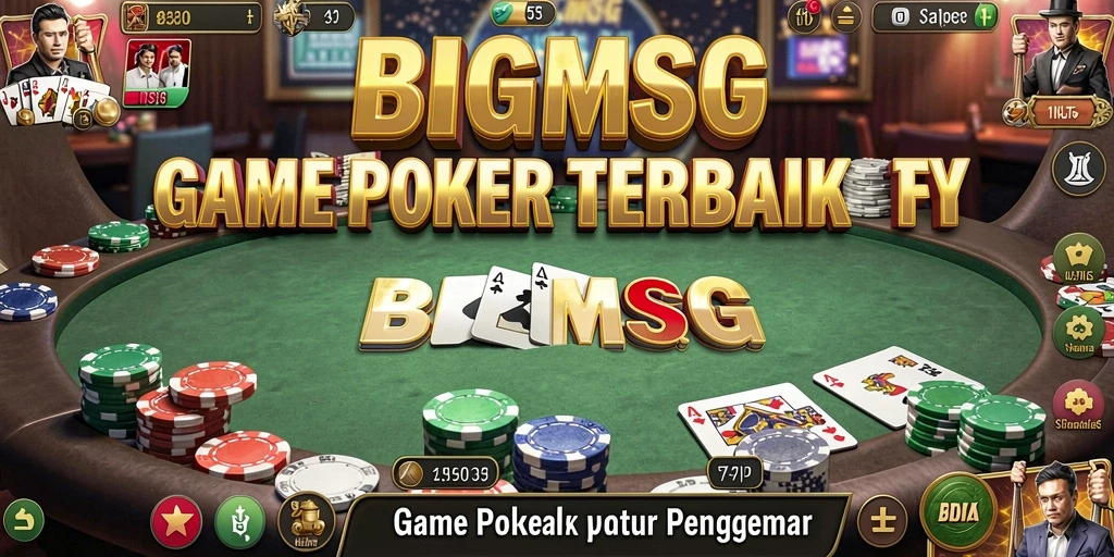Gameplay seru dan menarik dari BIGMSG yang memikat pemain Poker.