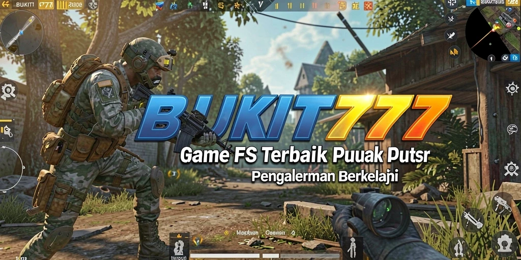 Tampilan gameplay BUKIT777 yang mendebarkan dengan aksi tembak-menembak.