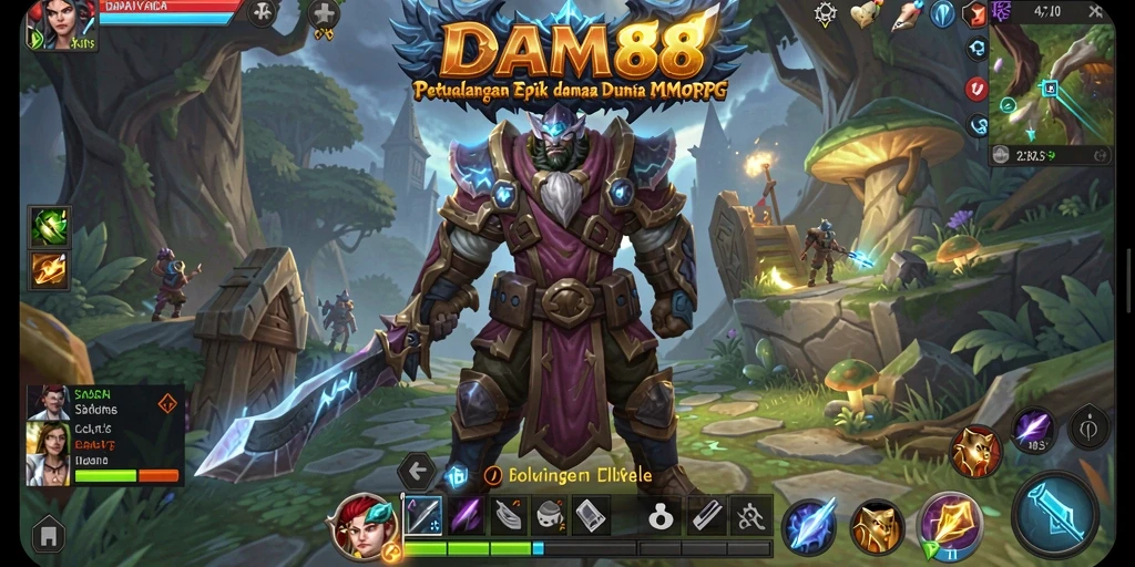 Gameplay seru dalam dunia fantasi DAM88 yang luas.