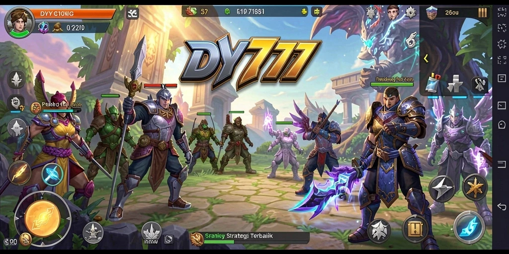 Tampilan gameplay menarik di <strong>DY777</strong> dengan aksi pertempuran strategis.