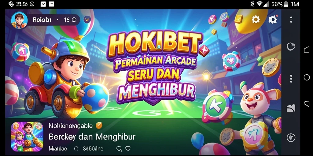 Tampilan gameplay HOKIBET yang menegangkan dan penuh warna.