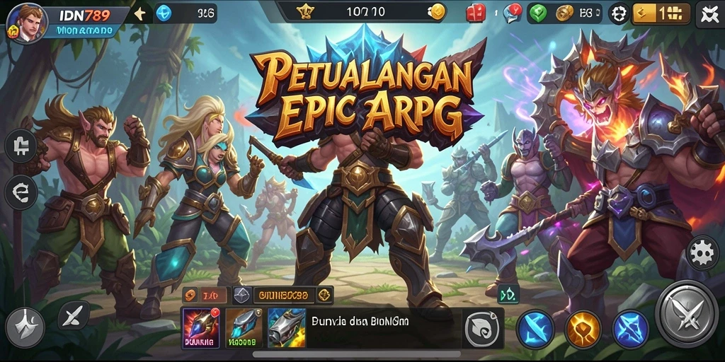 Tangkapan layar gameplay <strong>IDN789</strong> dengan pertempuran menegangkan dan grafis memukau.