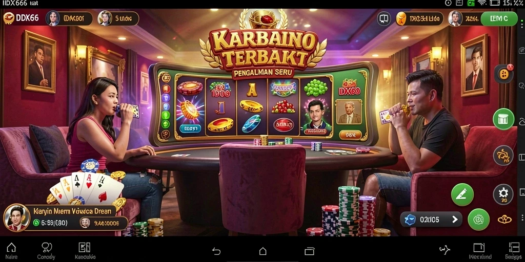 Tangkapan layar utama menunjukkan pengalaman permainan Kasino yang mendebarkan.