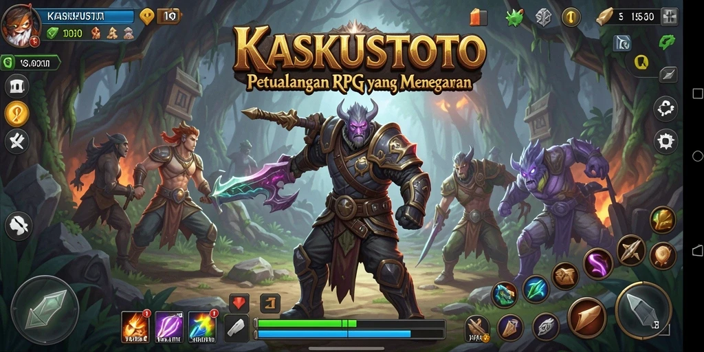 Tangkapan layar KASKUSTOTO menampilkan aksi seru dalam pertempuran RPG.