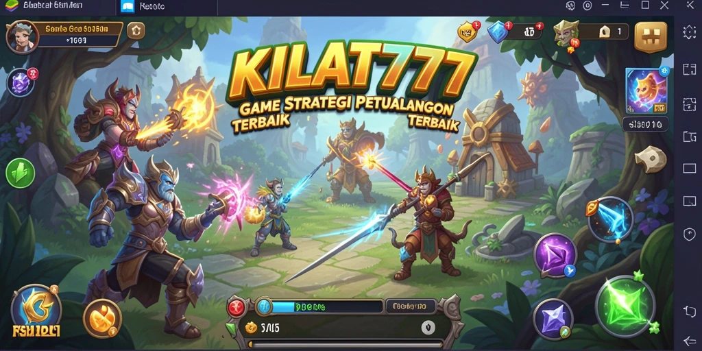 Tampilan gameplay KILAT777 yang penuh strategi dan petualangan.