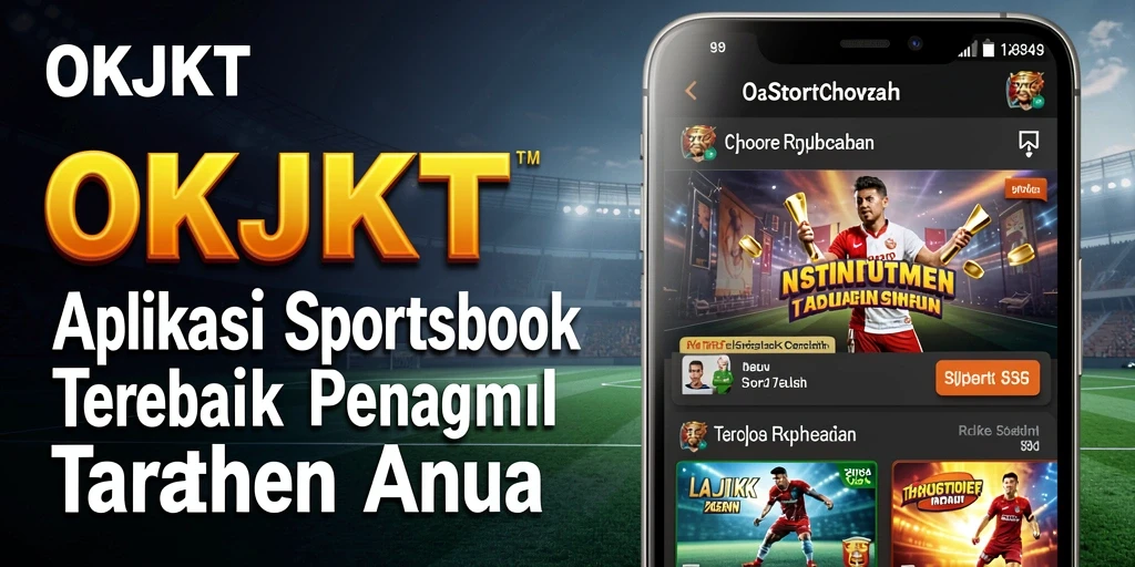 Screenshot utama OKJKT menampilkan pengguna menikmati taruhan olahraga secara langsung.