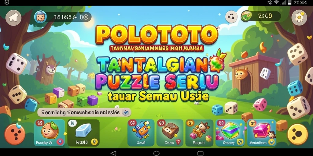 Tampilan gameplay POLOTOTO yang menarik dan menantang.