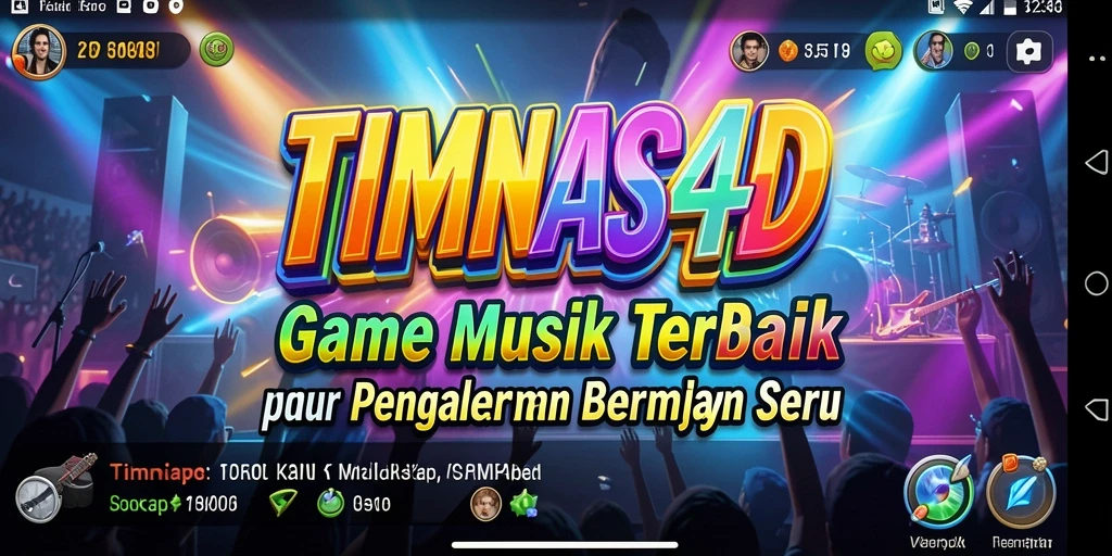 Screenshot gameplay TIMNAS4D yang menarik dengan banyak pilihan lagu.
