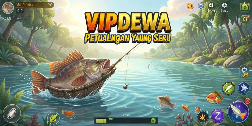 Gameplay memancing yang seru dan mendebarkan di VIPDEWA.